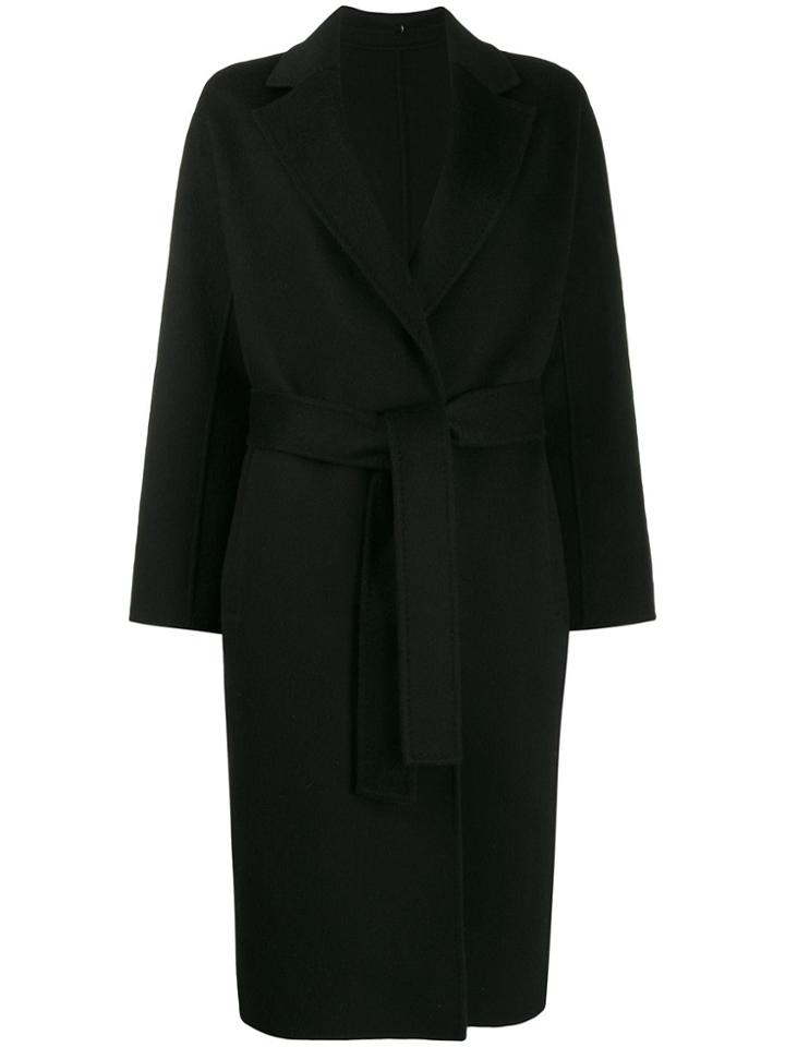 N.peal Cashmere Belted Coat - Black