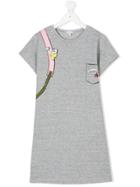 Little Marc Jacobs Printed T-shirt Dress - Grey