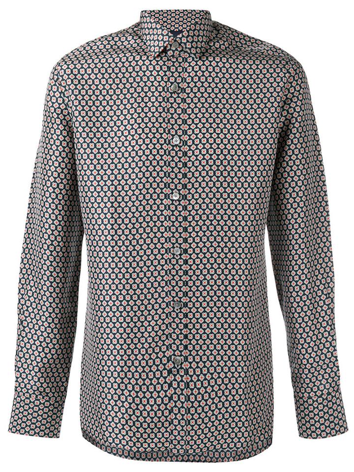 Lanvin - Milano Print Shirt - Men - Silk - 40, Blue, Silk