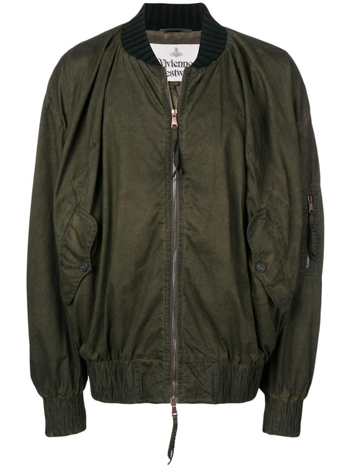 Vivienne Westwood Oversized Bomber Jacket - Green