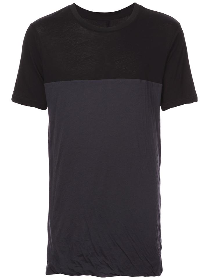 Unravel Project Two Tone T-shirt - Black
