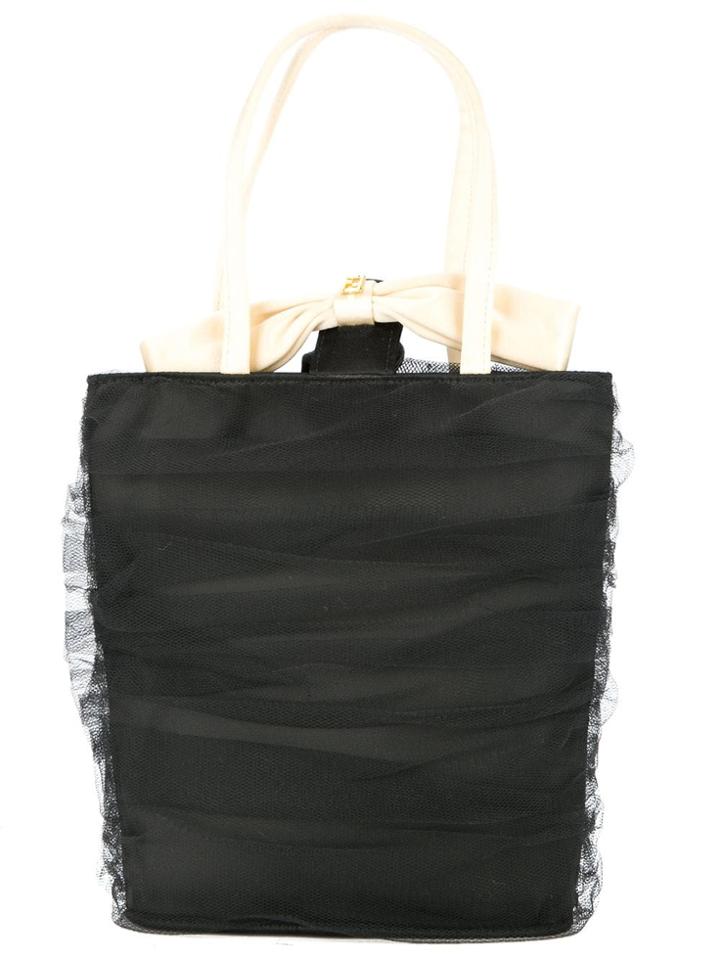 Fendi Vintage Fendi Mesh Hand Bag - Black