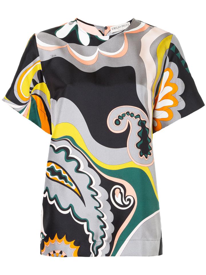 Emilio Pucci Patterned Top - Black