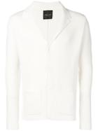 Roberto Collina Ribbed Knit Cardigan - White