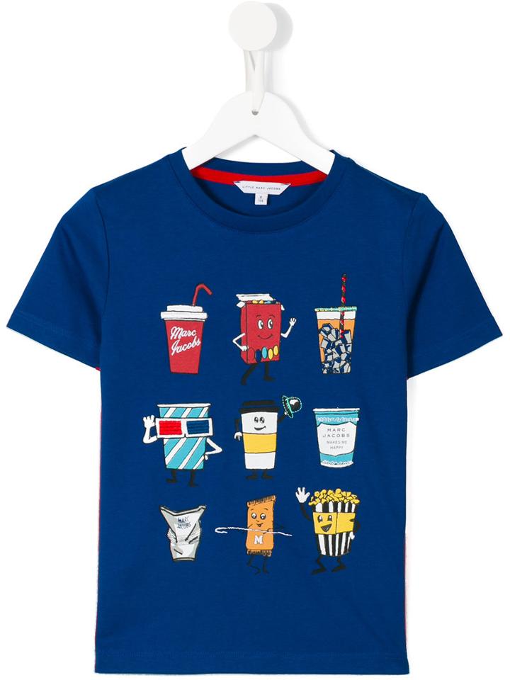 Little Marc Jacobs Printed T-shirt, Size: 12 Yrs, Blue