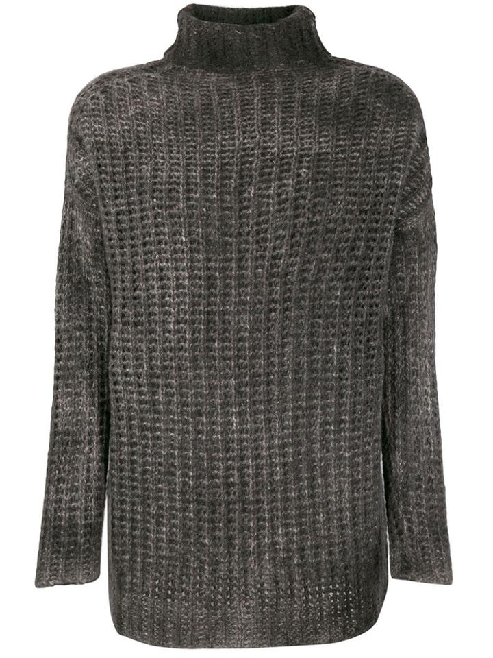 Avant Toi Corn Knit Jumper - Brown