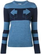 Temperley London Aggie Intarsia Sweater - Blue