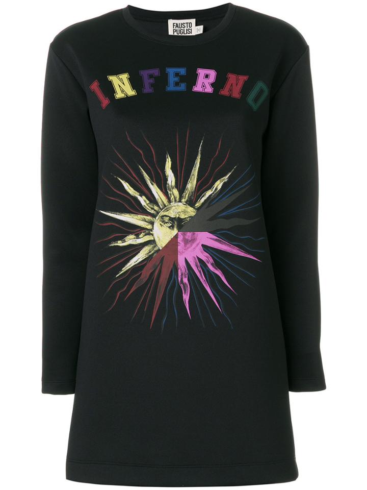Fausto Puglisi Slim-fit Printed Jumper - Black