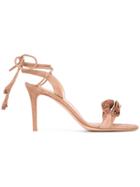Gianvito Rossi Lace-up Sandals - Nude & Neutrals
