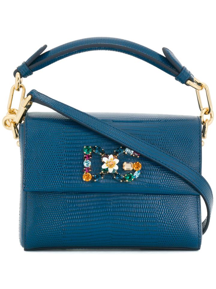 Dolce & Gabbana Mini Millennials Crossbody Bag - Blue