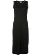 Grey Jason Wu Pleated Trim Dress, Women's, Size: Medium, Black, Cotton