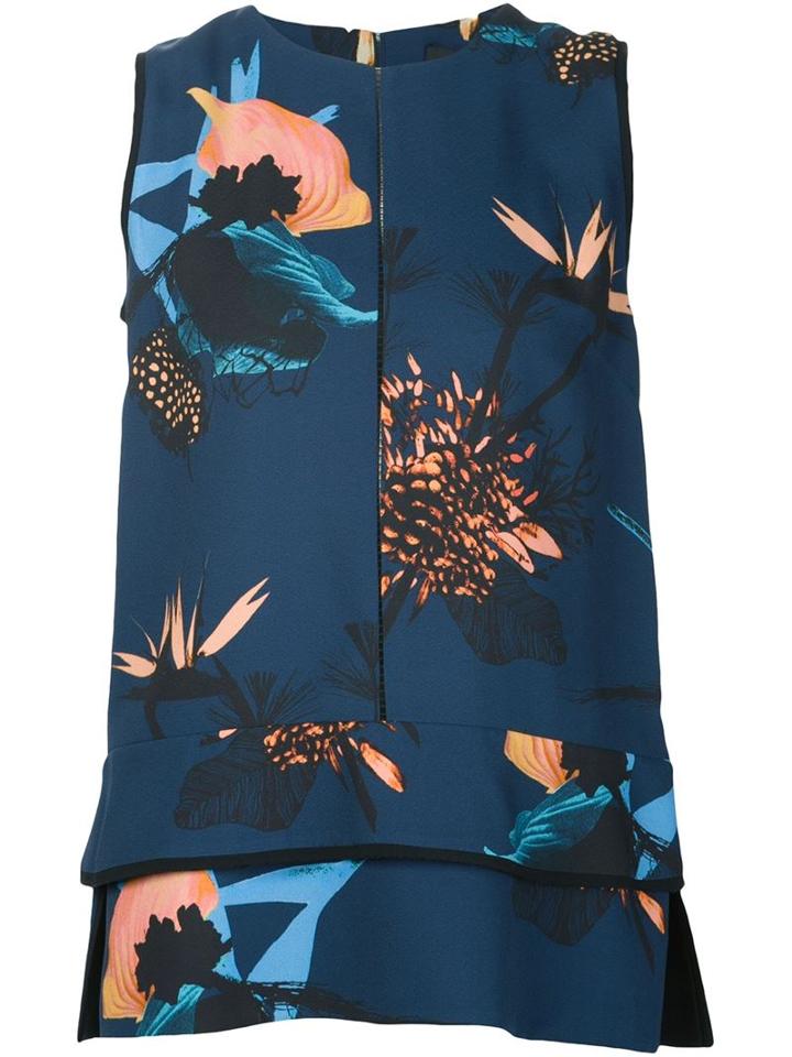 Proenza Schouler Floral Print Top