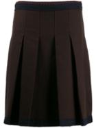 Prada Pre-owned '1990s Pleated Skirt - Brown