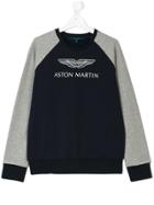 Aston Martin Kids Teen Colour Block Sweatshirt - Blue