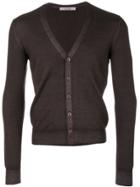 La Fileria For D'aniello V-neck Buttoned Cardigan - Brown