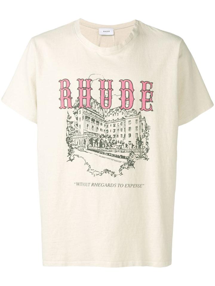 Rhude Rhude - Man - Museum Tee - Nude & Neutrals