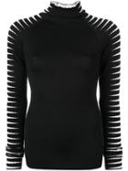 Haider Ackermann Striped Sleeve Sweater - Black