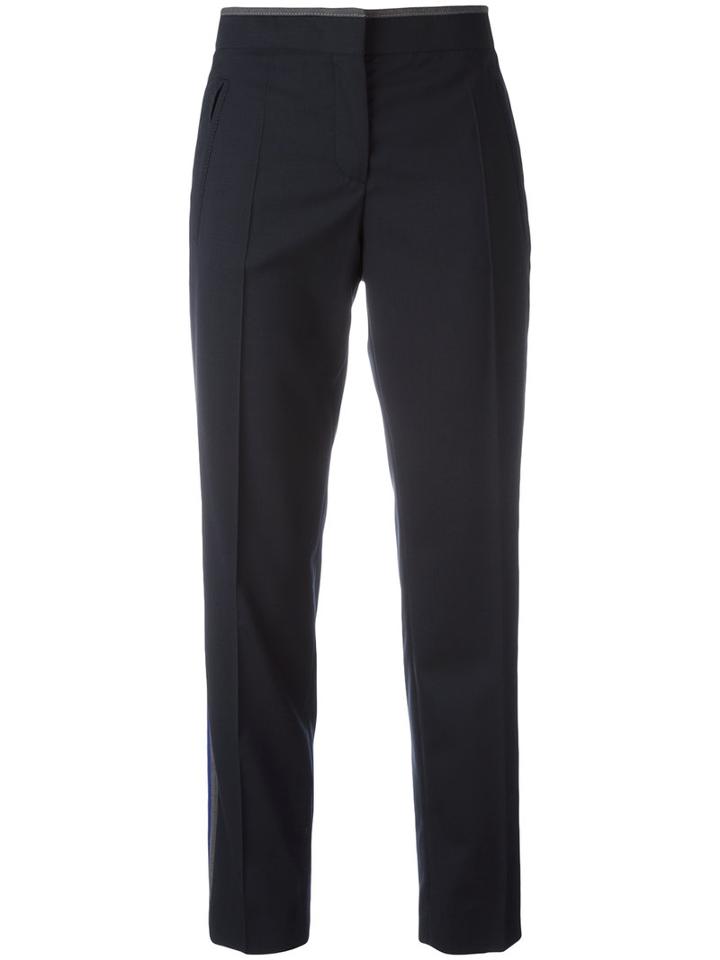 Prada Cropped Pants, Women's, Size: 38, Black, Cupro/virgin Wool