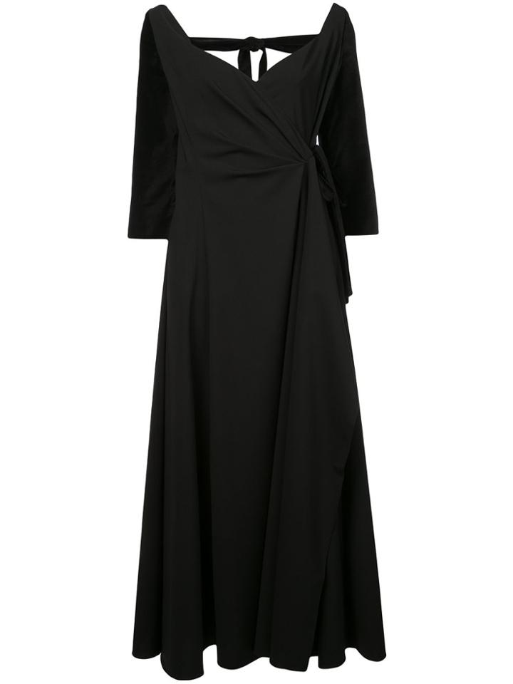 Rosie Assoulin Side Tie Maxi Dress - Black