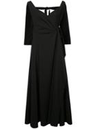 Rosie Assoulin Side Tie Maxi Dress - Black