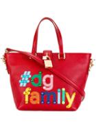 Dolce & Gabbana Dolce Shopper Tote, Women's, Red, Calf Leather/metal/cotton
