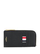 Thom Browne Textured Half-zip Around Wallet - Black
