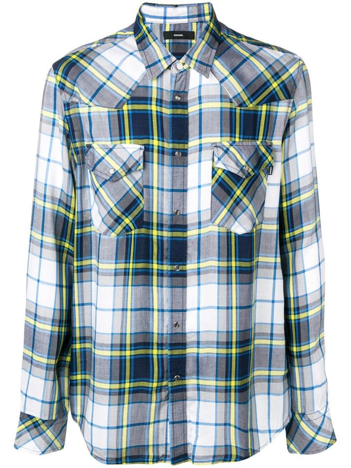 Diesel Classic Check Shirt - Blue