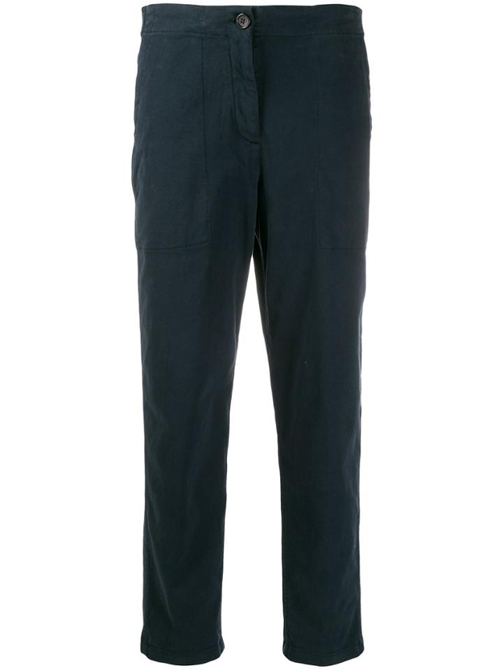Aspesi Mid-rise Utility Trousers - Blue