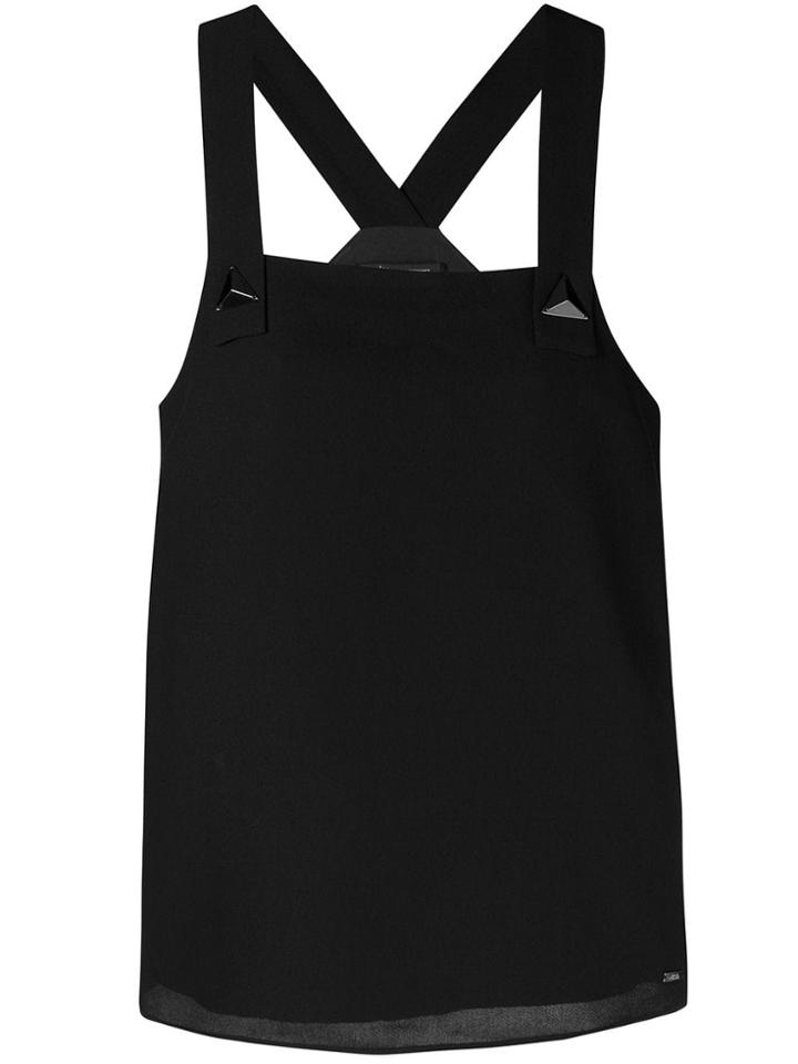 Armani Exchange Cross Strap Tank Top - Black