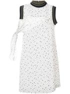 Sacai Sleeveless Polka Dot Dress - White