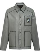 Prada Nappa Leather Jacket - Grey