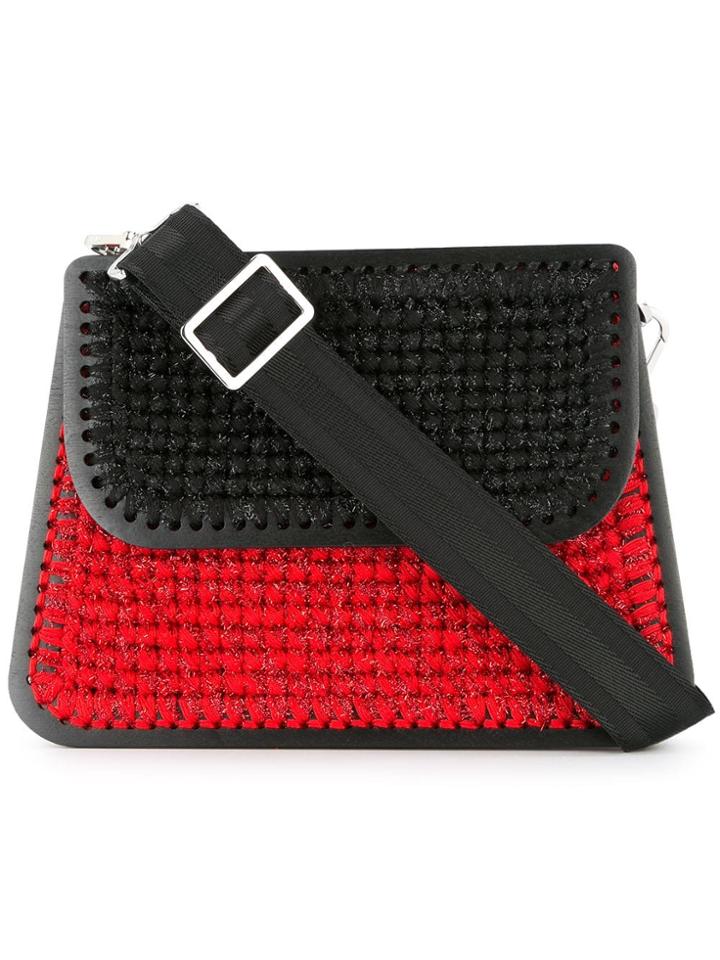 0711 Large Monaco Shoulder Bag - Red