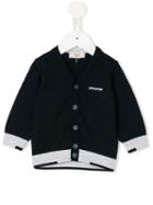Armani Junior - Logo Print Cardigan - Kids - Cotton - 18 Mth, Blue