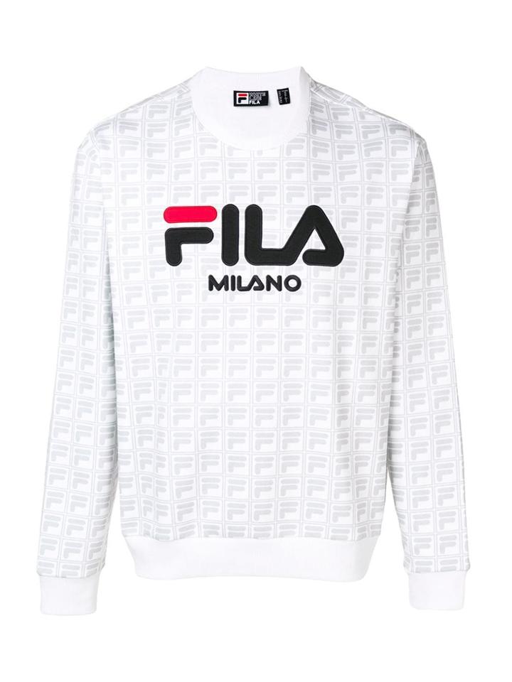 Fila Monogram Logo Sweatshirt - White