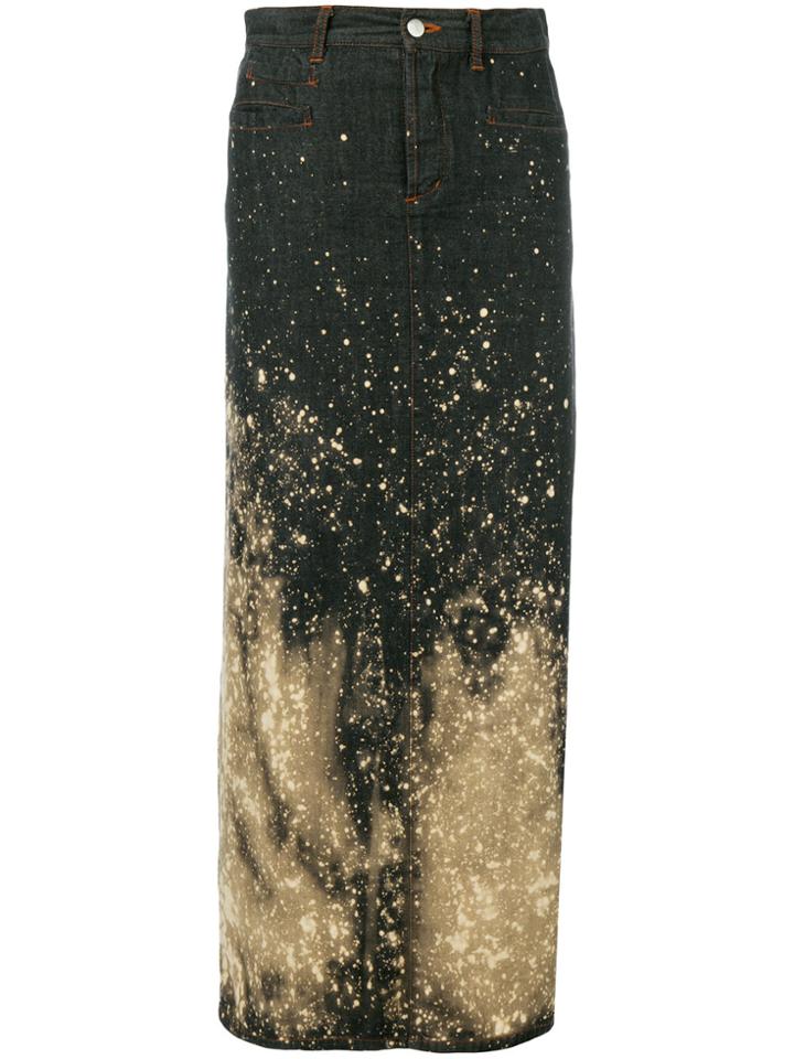 Jean Paul Gaultier Vintage Bleached Denim Skirt - Blue
