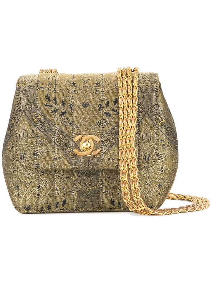 Chanel Pre-owned Chanel Nishijin-ori Cain Shoulder Bag - Metallic