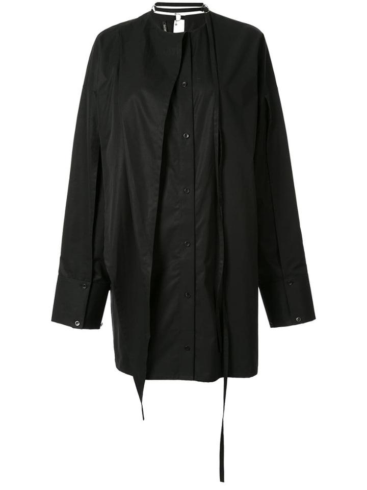 Boyarovskaya Oversized Button Down Shirt - Black