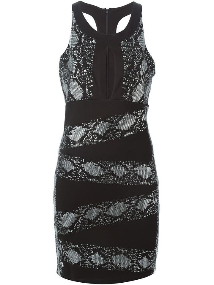 Philipp Plein 'reaction' Dress, Women's, Size: Medium, Black, Viscose/spandex/elastane/polyester