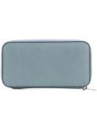 Valextra Zipped Purse - Grey