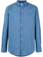Finamore 1925 Napoli - Floral Long Sleeve Shirt - Men - Cotton - L, Blue, Cotton