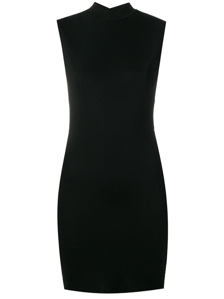 Styland Stretch High Neck Dress - Black