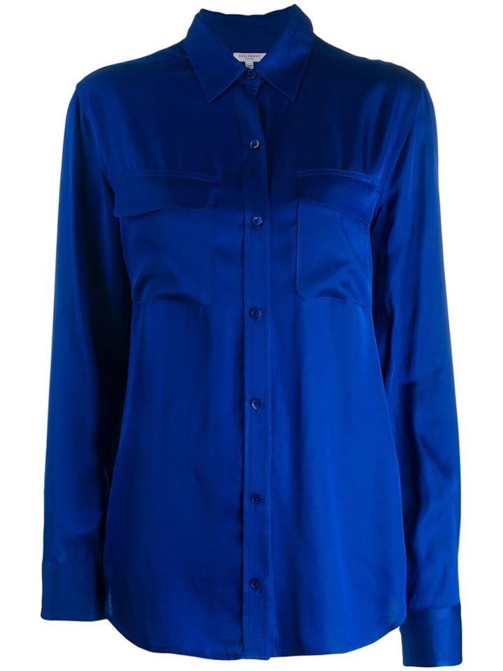 Equipment Satin Shirt - Blue