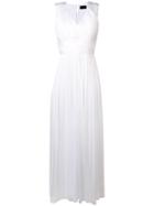 Irina Schrotter Pleated Empire Dress - White