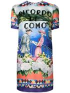 Dolce & Gabbana Short-sleeve Printed Dress - Blue