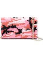 Preciously Paris Mini Camouflage Clutch, Women's, Pink/purple