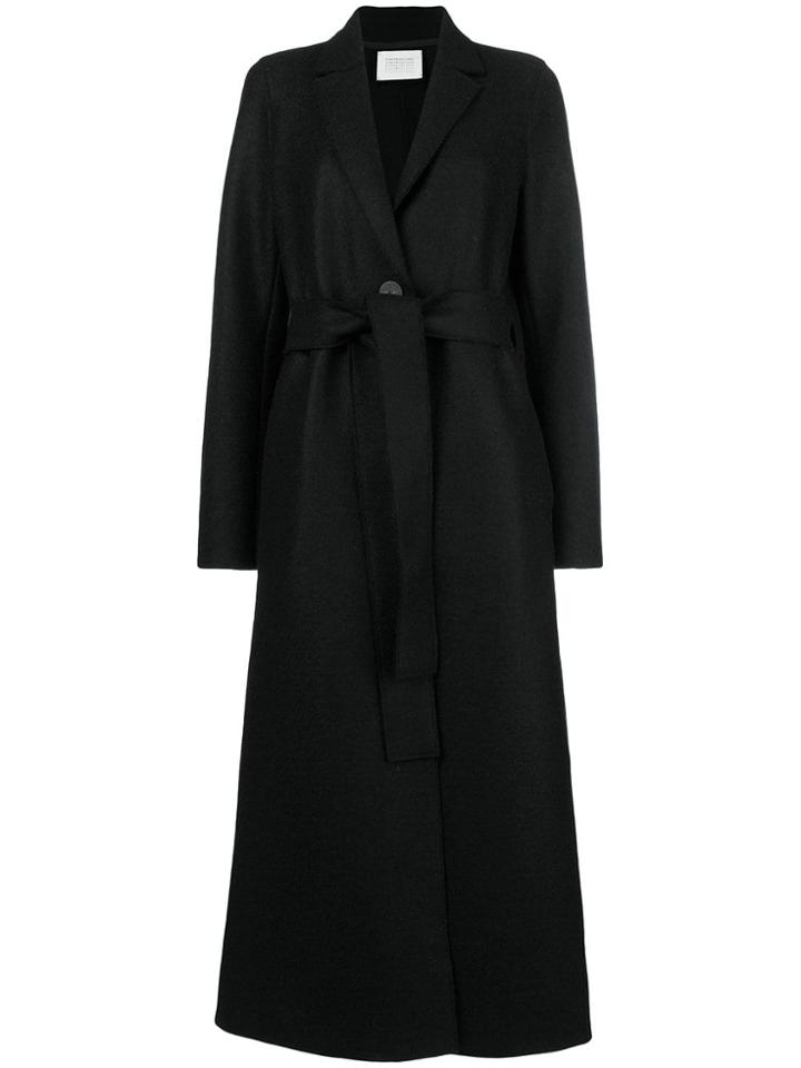 Harris Wharf London Belted Coat - Black