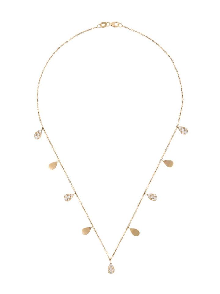 Jagga 'petal Drops' Pendant Necklace - Metallic
