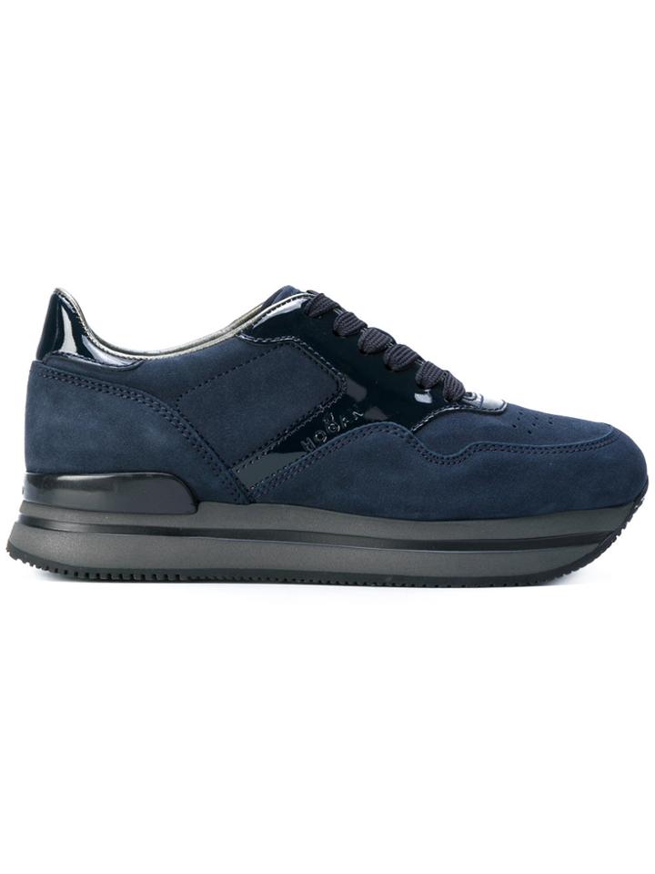 Hogan Platform Lace-up Sneakers - Blue