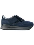 Hogan Platform Lace-up Sneakers - Blue