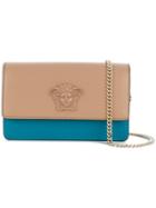 Versace Palazzo Two Tone Clutch - Nude & Neutrals